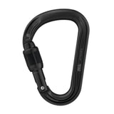 Attache Black Pear-Shaped Screw-Lock Carabiner