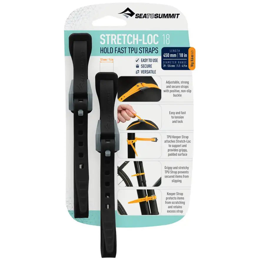 Stretch-Loc TPU Strap 18 inches [2 Pack]