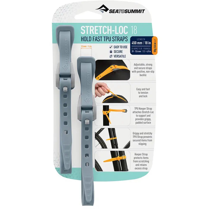 Stretch-Loc TPU Strap 18 inches [2 Pack]