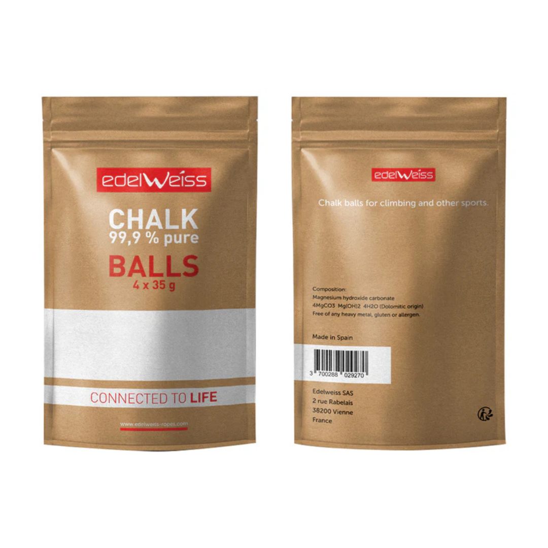 Edelweiss Chalk Ball - 4 Pack: Premium Climbing 4 X 35g