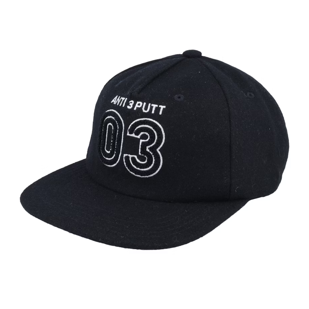 Anti 3 Putt Black Strapback