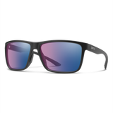 Riptide Matte Black + ChromaPop Glass Polarchromic Rose Blue Mirror Lens