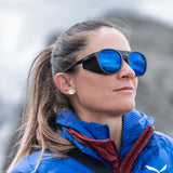 Venture Matte Black + ChromaPop™ Glacier Photochromic Copper Mirror Lens